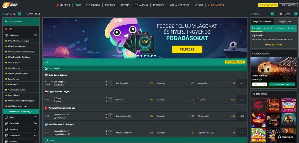 1Bet sportfogadás
